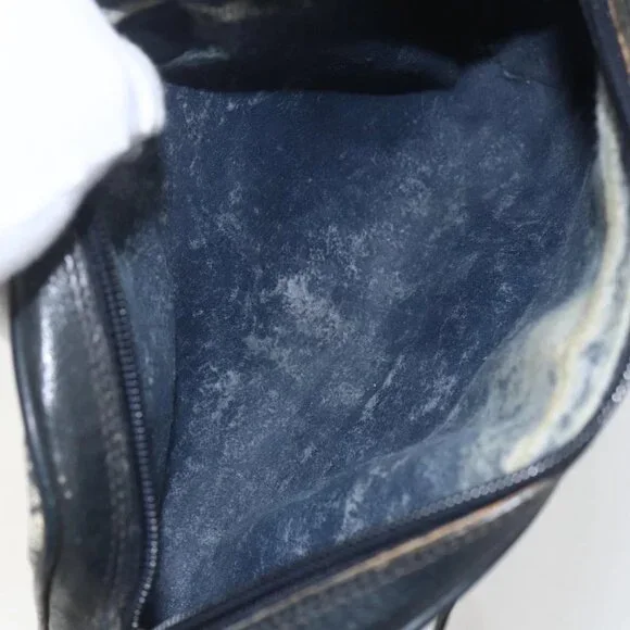 GUCCI GG Supreme Sherry Line Shoulder Bag PVC Navy Gold 89 02 055 Auth am9980 - Picture 12 of 15